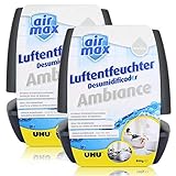 2x Uhu Air Max Ambiance 500g, anthrazit Luftentfeuchter