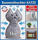 Wenko 77790500 Raumentfeuchter Katze, Kunststoff – Polyester, 12 x 27 x 13 cm, Anthrazit - 5