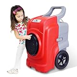 Kommerzieller Luftentfeuchter für Wasserschäden Wiederherstellung Teppichreinigung und Bautrockner (125 L) - 5