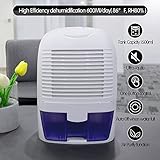 hysure Luftentfeuchter 1500ml Elektrisch Raumentfeuchter gegen Schimmel Elektrisch Entfeuchter Dehumidifier für Bad Keller Kellerräume Badezimmer Raum, 1500ml Luftentfeuchter - 3