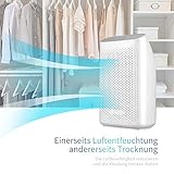 Luftentfeuchter 700ml Raumentfeuchter KKUP2U Elektrischer Entfeuchter für Kellerräume Badezimmer Schlafzimmer Wohnzimmer Büro - 3