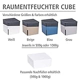 Wenko 50220100 Design Raumentfeuchter Cube 1000 g Luftentfeuchter, Fassungsvermögen 1.6 L, Ø 16.5 x 15.7 cm, weiß - 6