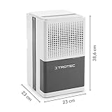 Trotec TTK 25 E  Luftentfeuchter, Max. 10 l / 24 Std., für Räume von 15 m²/37 m³, weiß - 7