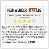 Sichler Haushaltsgeräte Raumluftentfeuchter: Digitaler Luftentfeuchter mit Timer für Räume bis 26 m², 12 Liter/Tag (Elektrische Luftentfeuchter) - 4