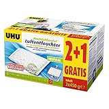 UHU Original Luftentfeuchter Nachfüllbeutel 3x450g Neutral - Verhindert Kondenswasser, Feuchtigkeit und muffige Gerüche (1er Pack)