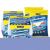 UHU 47090 Luftentfeuchter Original 1000 g Spar-Set (2 Luftentfeuchter + 2 Nachfüllbeutel)