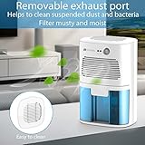 TOUCHXEL Thermo Elektrischer Luftentfeuchter mit 410mL Wassertank Ruhiger Raum Intelligente Entfeuchter für Büro, Schrank, Keller, Schlafzimmer, Badezimmer - 5