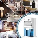 TOUCHXEL Thermo Elektrischer Luftentfeuchter mit 410mL Wassertank Ruhiger Raum Intelligente Entfeuchter für Büro, Schrank, Keller, Schlafzimmer, Badezimmer - 7