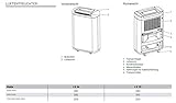 AEG 230342 LE 25 Mobiler Luftentfeuchter, 0,49 kW, Schalldruckpegel 3848 db Energieeffizienzklasse A+ (EER 3,1) - 6