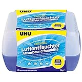 1x Uhu Air Max Luftentfeuchter Original 1000g + 2x Nachfüllbeutel 1000g - Spar-set