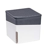 Wenko 50230100 Design Raumentfeuchter Cube 500 g Luftentfeuchter, Fassungsvermögen 0.8 L, 13 x 13 x 13 cm, weiß