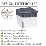 Wenko 50230100 Design Raumentfeuchter Cube 500 g Luftentfeuchter, Fassungsvermögen 0.8 L, 13 x 13 x 13 cm, weiß - 2