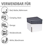 Wenko 50230100 Design Raumentfeuchter Cube 500 g Luftentfeuchter, Fassungsvermögen 0.8 L, 13 x 13 x 13 cm, weiß - 4