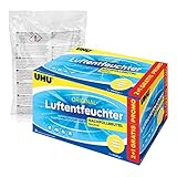 4x UHU 47085 Luftentfeuchter Nachfüllbeutel 1000 gDuftneutral