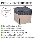 Wenko 50232100 Design Raumentfeuchter Cube 500 g Luftentfeuchter, Fassungsvermögen 0.8 L, 13 x 13 x 13 cm, beige - 2