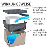 Wenko 50232100 Design Raumentfeuchter Cube 500 g Luftentfeuchter, Fassungsvermögen 0.8 L, 13 x 13 x 13 cm, beige - 3