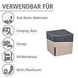 Wenko 50232100 Design Raumentfeuchter Cube 500 g Luftentfeuchter, Fassungsvermögen 0.8 L, 13 x 13 x 13 cm, beige - 4